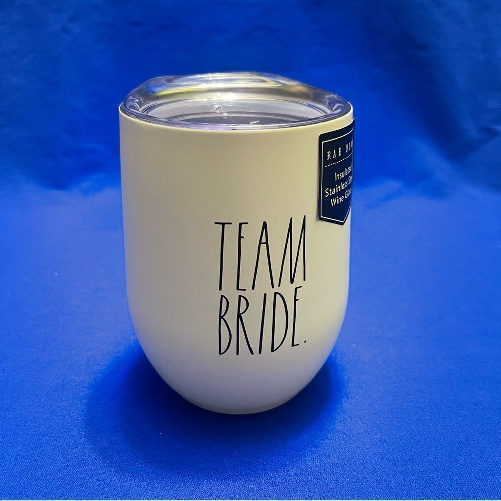 RAE DUNN TEAM BRIDE Wine glass